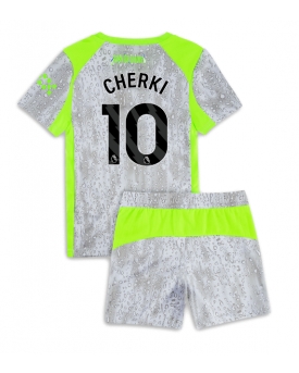 Billige Fotballdrakt Manchester City Rayan Cherki #10 Replika Tredjedraktsett Barn 2025-26 Kortermet (med bukser)